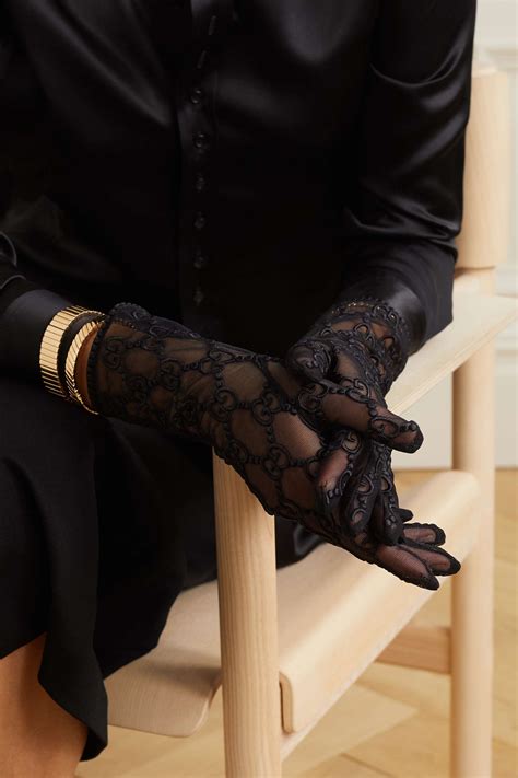 gucci embroidered gloves|Gucci gloves size chart.